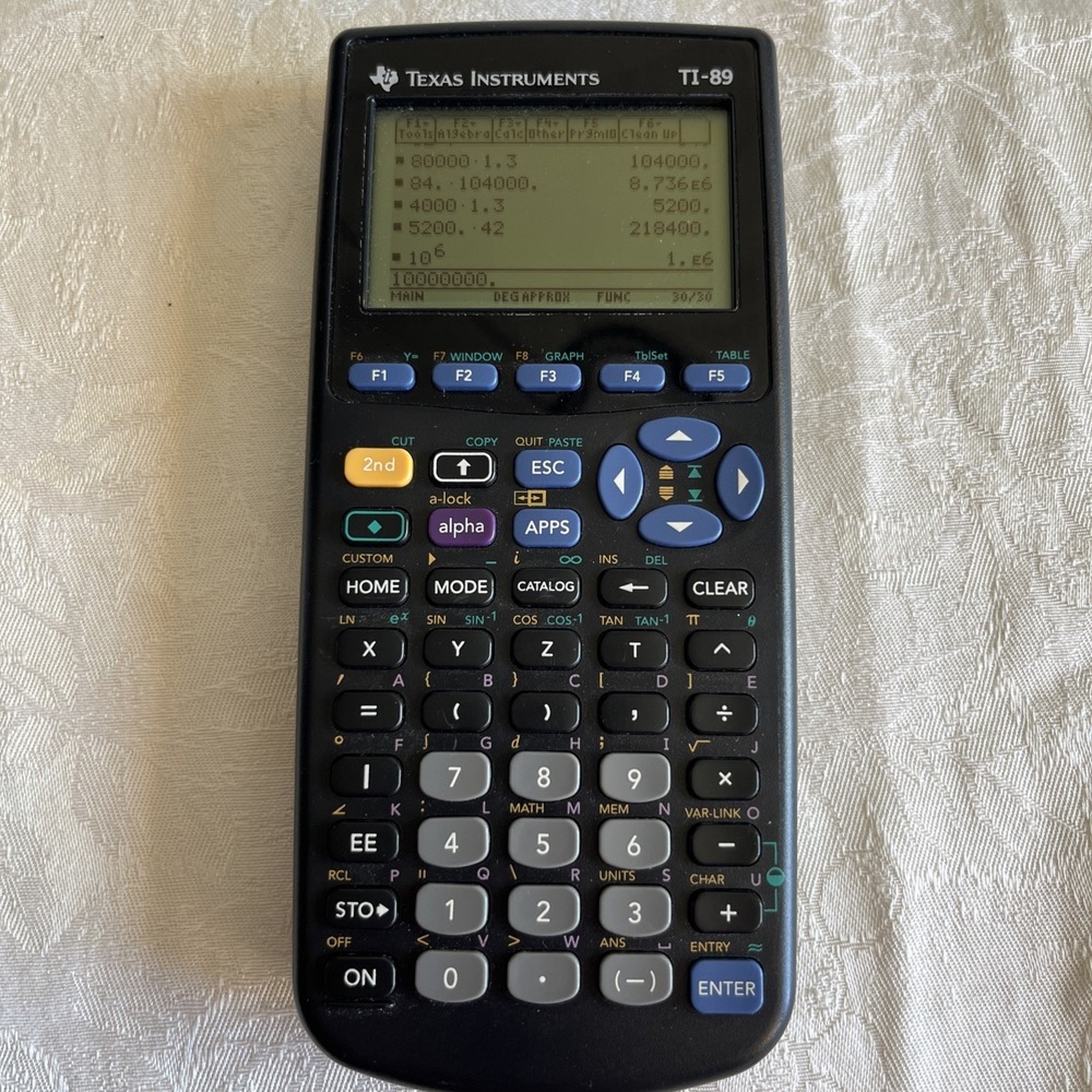 Texas Instruments TI-89 Graphing Calculator – Tested Working